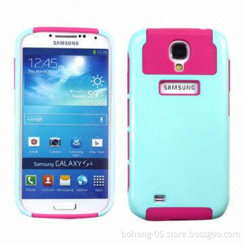Case for Samsung I9500, PC and TPU Materials, Honeycomb Pattern TPU + PC (can be split)